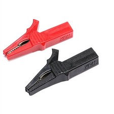 4mm Crocodile Alligator Clips Test Leads Battery Electrical Clamp Black Red