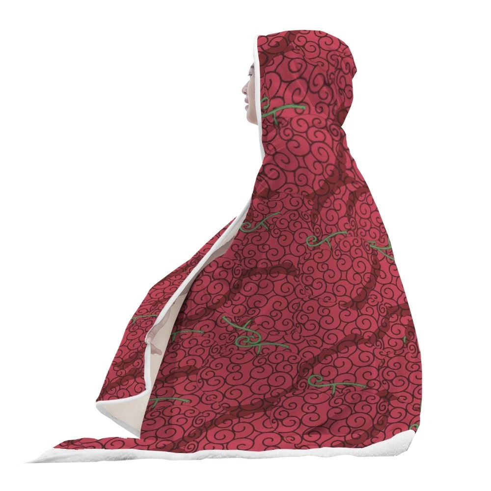 Ope Ope No Mi Hooded Blanket - Devil Fruit Cozy Anime Fleece Throw