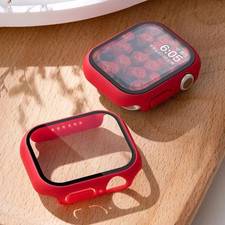 Tempered Glass Case for Apple Watch 38/40/42/44mm Screen Protector Cover