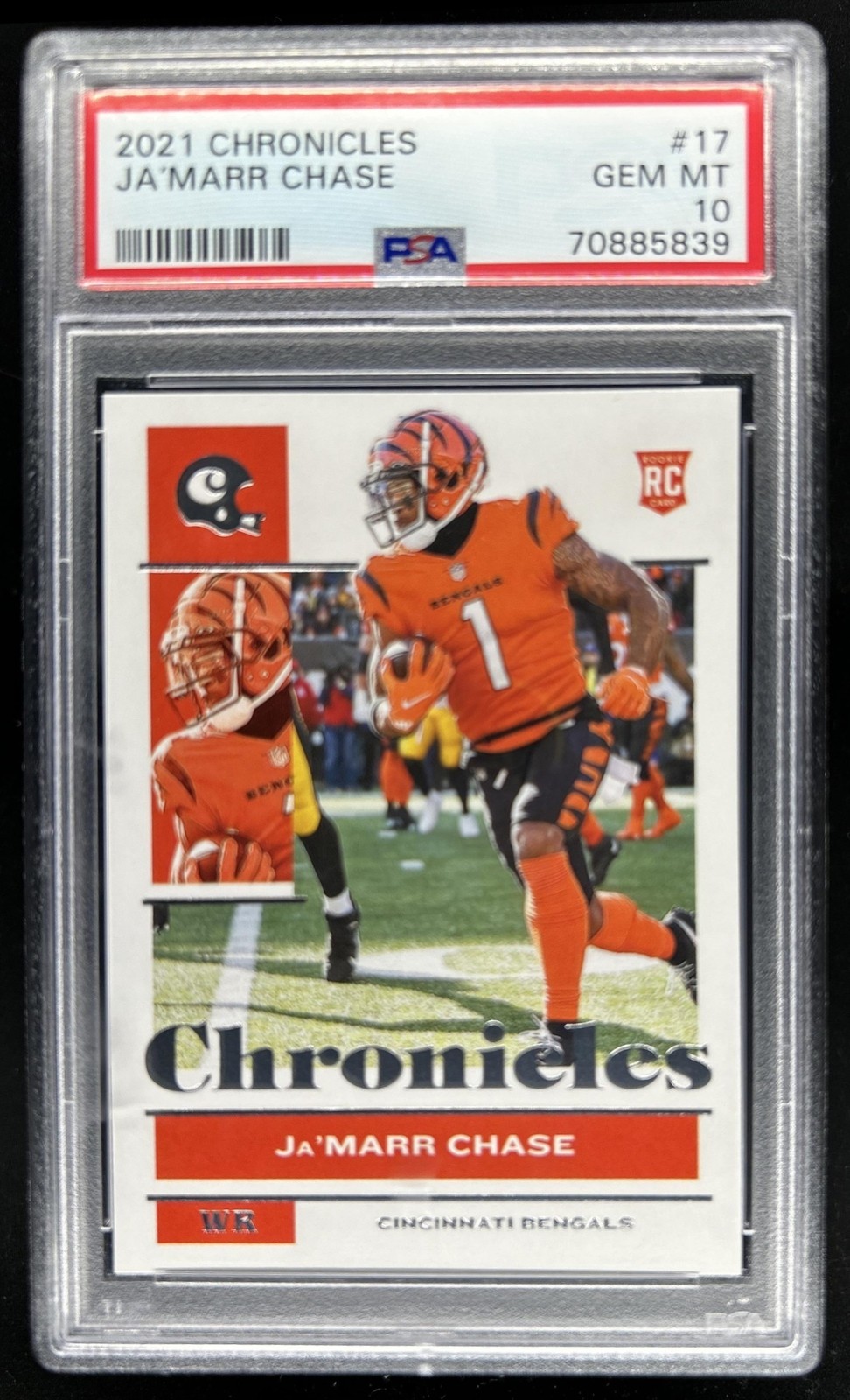 2021 Chronicles Ja'Marr Chase RC Rookie #17 Bengals PSA 10 GEM MINT
