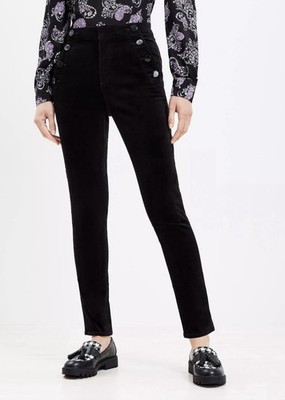 Loft Curvy  Mariner Skinny Velvet Pants 