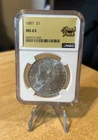 1886 US Morgan Silver Dollar $1 - NGC MS 63