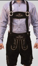Gaudi Leathers Oktoberfest Costume Traditional German Lederhosen Size 56 Black