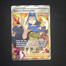 Karen's Conviction (Full Art) 193/198 Swsh06: Sword & Shield - Chilling Reign...