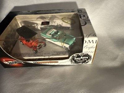 2003 100% HOT WHEELS, FABULOUS FORDS, MODEL T, '56 FORD FAIRLANE,  2 CAR SET