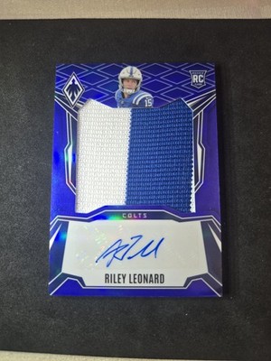 2025 Panini Phoenix - Riley Leonard RPA Blue #RPS-RLD /49 Colts