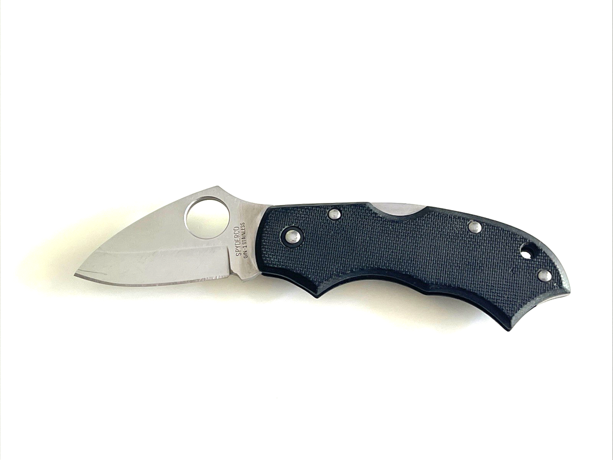 Spyderco C62 CX02 Navigator Folding Pocket Knife GIN-1 Black G 