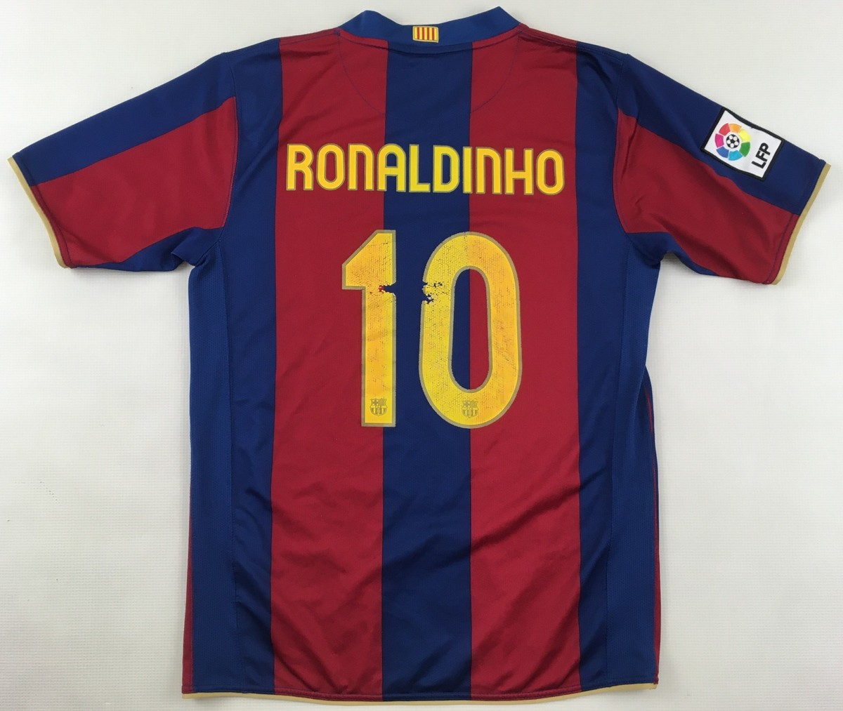 ウェア Nike FC Barcelona 2007-2008  Jersey FC BARCELONA 2007 - 2008 HOME FOOTBALL SHIRT JERSEY CAMISETA NIKE