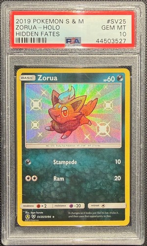 Zorua graded PSA 10 for sale on eBay