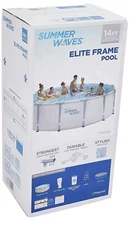 Summer Waves 14ft Elite Frame Pool with Filter Pump, Cover, and Ladder SHIPS NOW