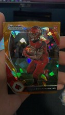 Javian Hawkin 2021 Panini Prizm Draft Picks Orange Cracked Ice Prizm Rookie #119