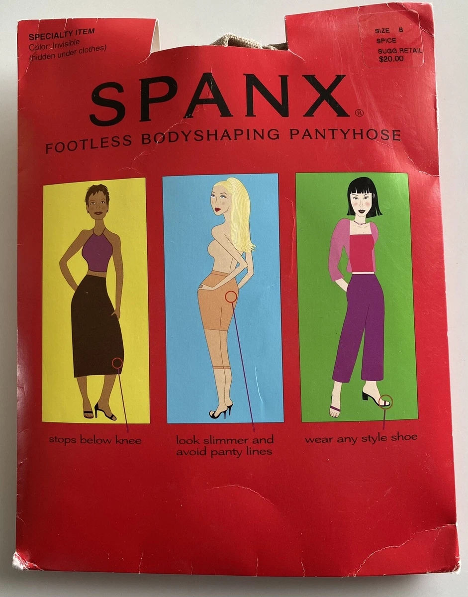 SPANX Size B Spice Vintage 2000. Open Package (boxV)