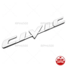 For 2006-2011 Honda Civic Rear Trunk Lid Chrome Letter Logo Badge Emblem Sport