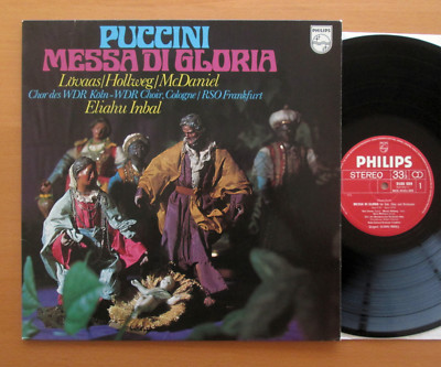 Philips 9500 009 Puccini Messa De Gloria Lovaas Hollweg Inbal 1975 NM/EX Holland