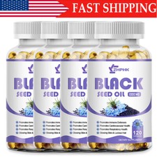 100 Pure Virgin CERTIFIED Organic Black Seed Oil Edible Cold Pressed Cumin Caps