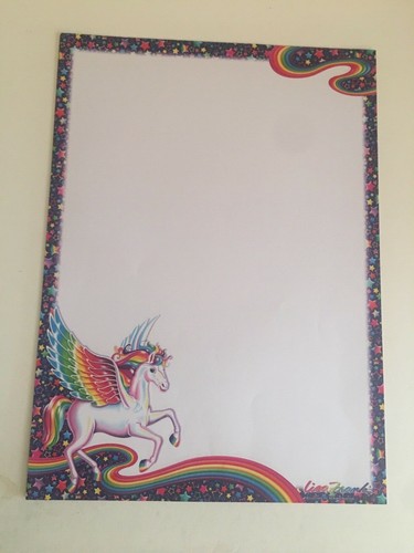 Rare Unique Lisa Frank Jumbo Stationery - Unicorn/Snow Planet Dog/Tigers/Pegasus - Picture 3 of 19