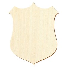Holz Wappen Wappenschild 4 - Deko Basteln 3-50cm