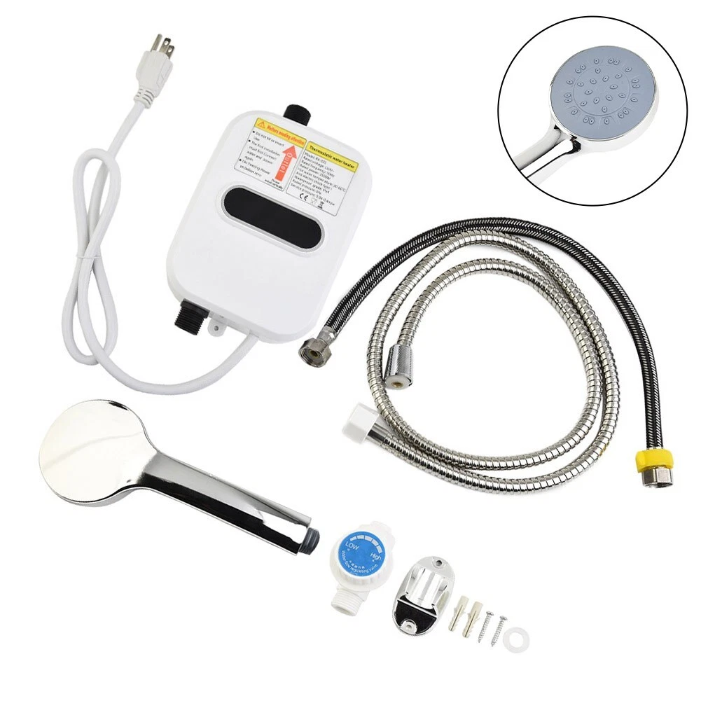 220V 3500 W Household Water Heater Fixing Base Bath Household Hot Shower |  eBay