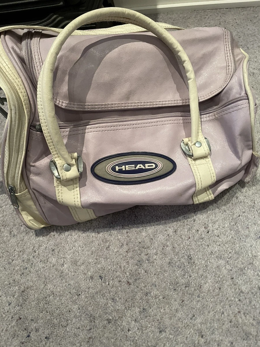 Vintage Head St Moritz Gym Holdall Lilac White 90s Womens Sports