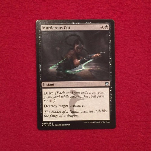 MTG Murderous Cut Khans Of Tarkir Magic the Gathering Black Card Instan eBay