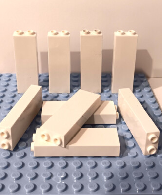 LEGO 1x2x5 White Bricks Brick Wall NEW X10