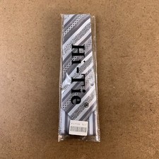 Hi-Tie Men's Gray Striped Classic Handkerchief Cufflinks  Neck Tie Set NWT