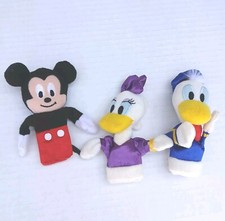 Disney Store Exclusive Mickey Mouse, Donald  Daisy Duck Plush Finger Puppets