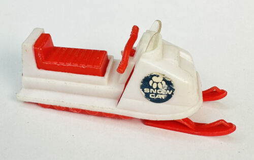 Small vintage Rare 1970 Plastic Tootsietoy Snow Cat Snowmobile Made In Hong Kong - Picture 1 of 7