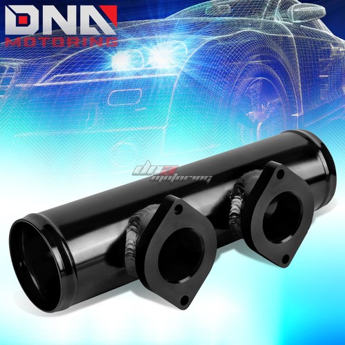 ADJUSTABLE TURBO BLOW OFF VALVE+DUAL TYPE RS 2.5" FLANGE PIPE ADAPTER PSI BLACK - Picture 2 of 7