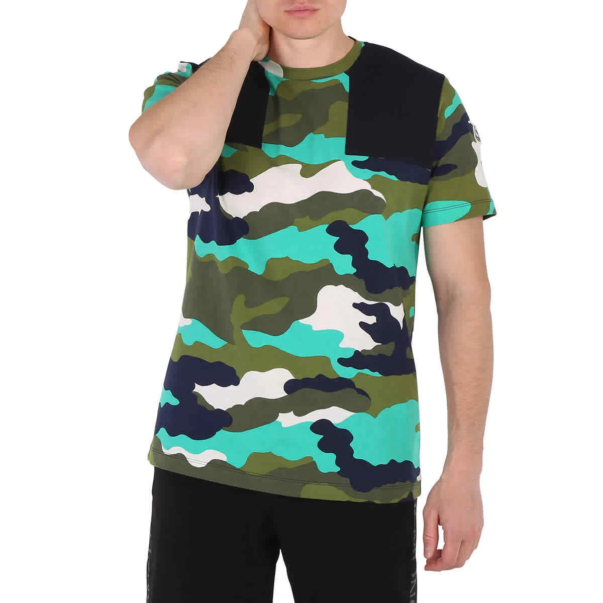 Moncler camo t hot sale shirt