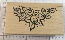 DeNami Design Lg Posey Cluster wood mount rubber stamp