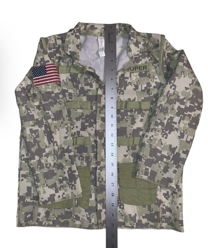 AMSCAN Combat Soldier Halloween Costume for Boys, Medium, with Helmet & Canteen - Picture 3 of 12