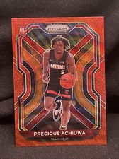 2020-21 Panini NBA Prizm Basketball Red Wave Precious Achiuwa RC #294 Miami Heat