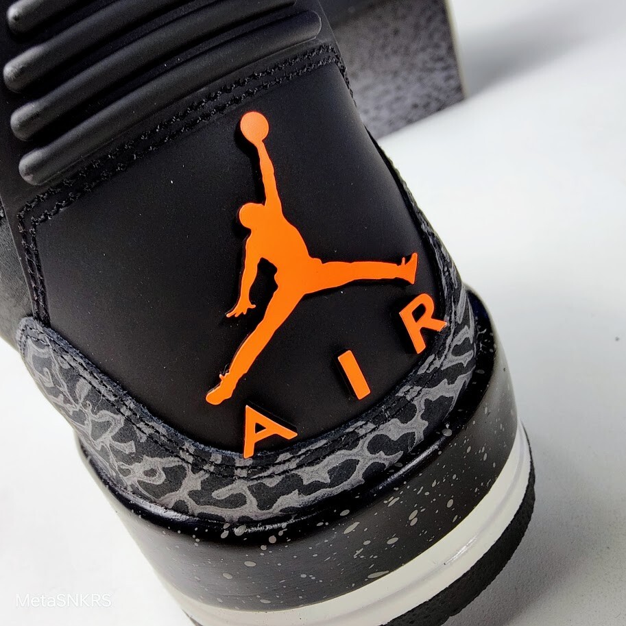 Air Jordan 3 US 13 Men's Black White Gray Orange Nike Retro Fear  CT8532 080 New thumbnail 11