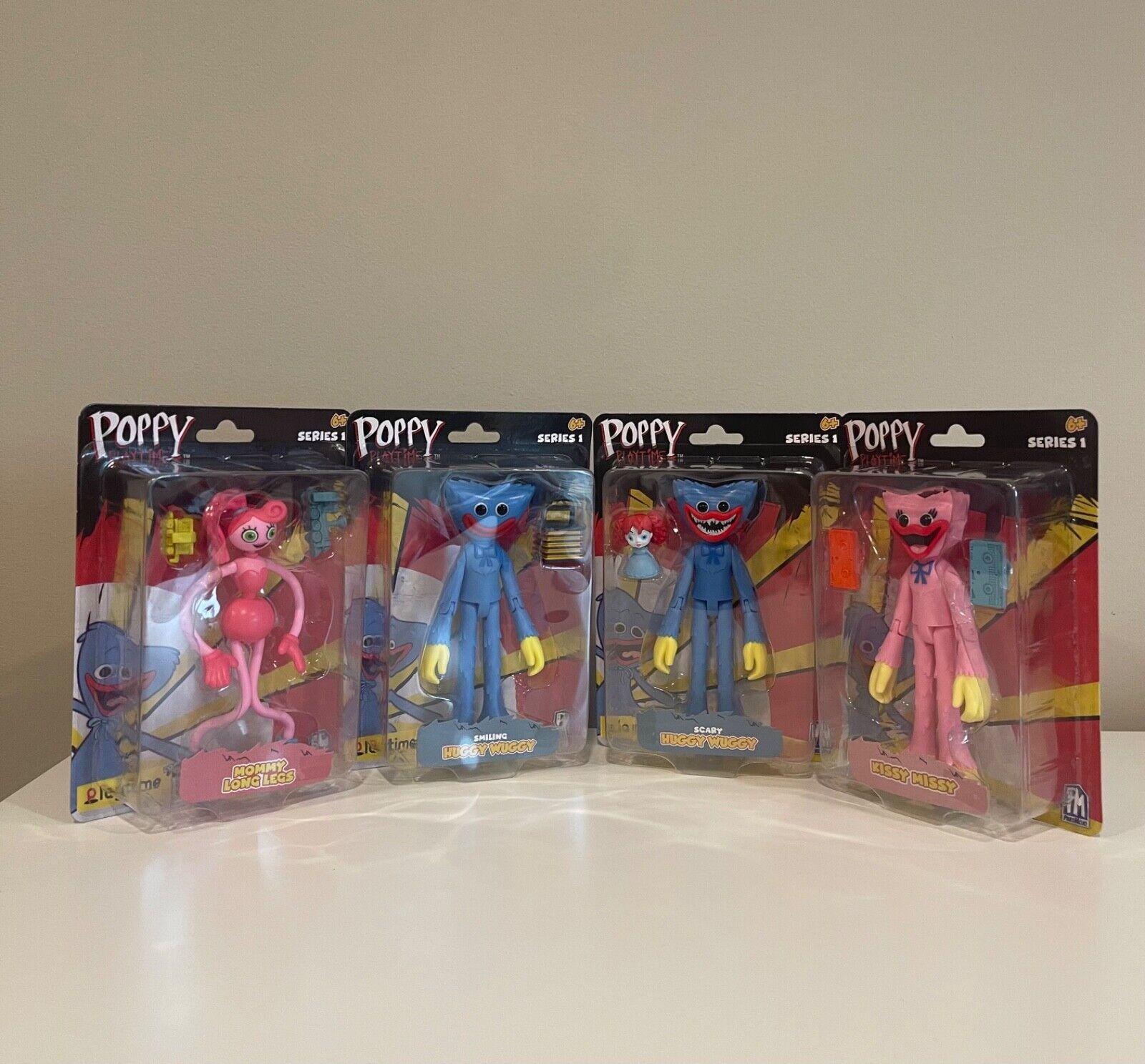 Poppy Playtime action figures (set of 4) huggy wuggy Mommy Long