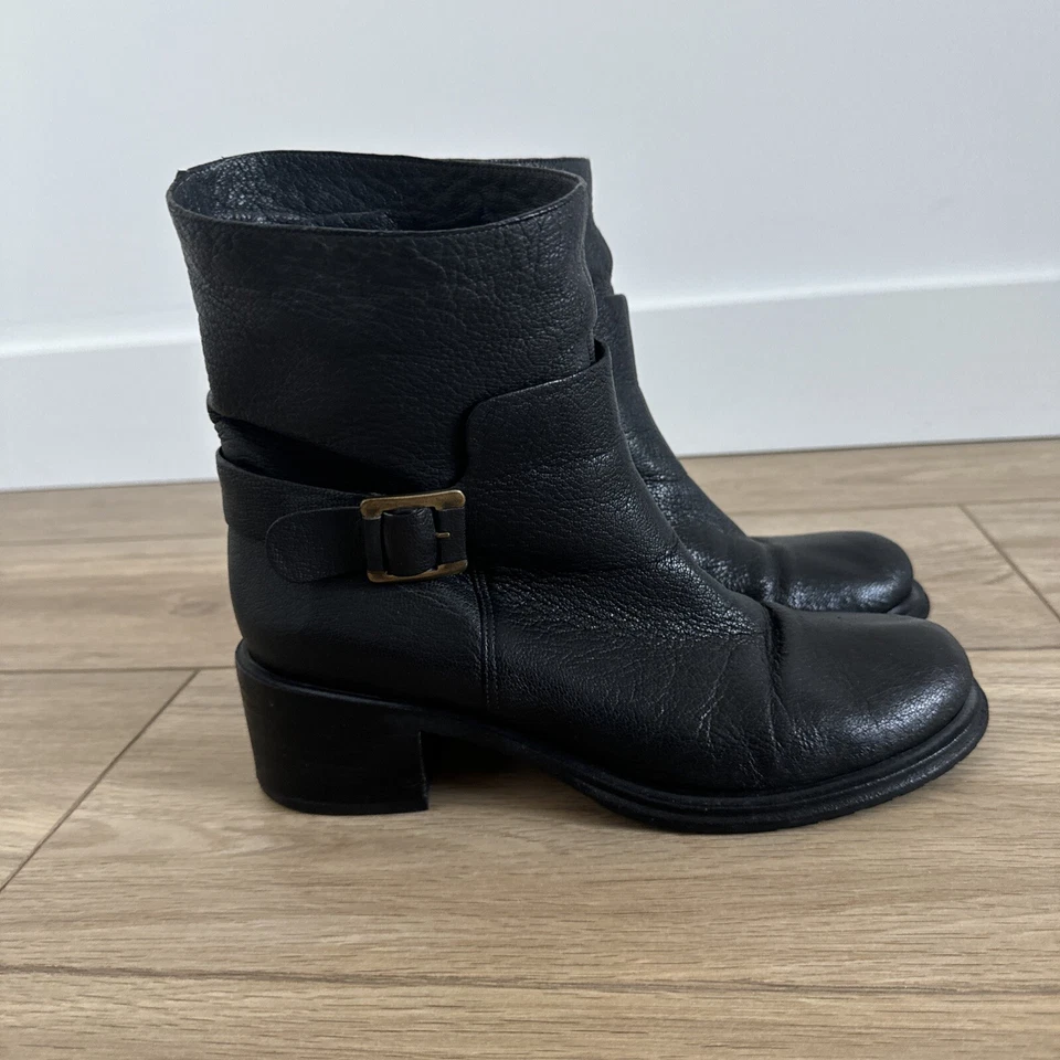 Botas de motociclista de diseño de lujo Roberto Del Carlo talla 38,5 de Italia Foto 2 de 4