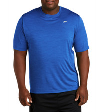 Reebok Men's Blue Heather Speedwick Short Sleeve Workout Tech T-Shirt Medium