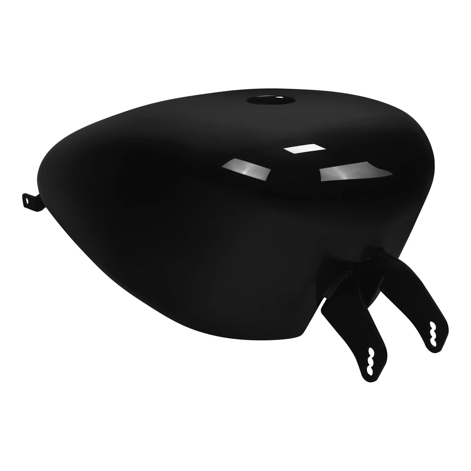 Vivid Black 3.7 Gal. Fuel Gas Tank Fit For Harley Sportster XL883 XL1200 2007-22 - Image 3 of 4