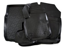 Gummimatten + Kofferraumwanne Set Für Citroen C4 Cactus 2013-2021 3D TPE