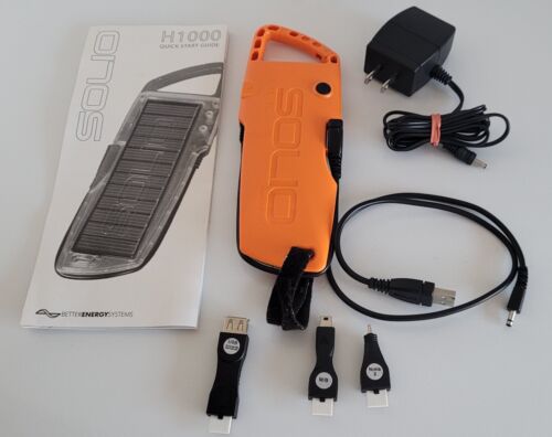 Solio Hybrid Portable H1000 Solar Charger Orange - Afbeelding 1 van 7