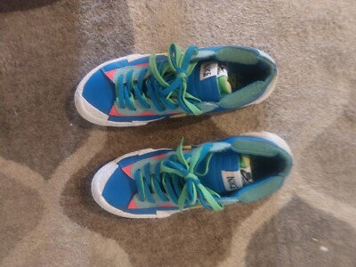 Size 10 - Nike KAWS x sacai x Blazer Low Neptune Blue