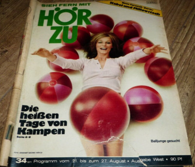 Hörzu 34/1971 Monika Peitsch/Mario Lanza/Wild Flowers