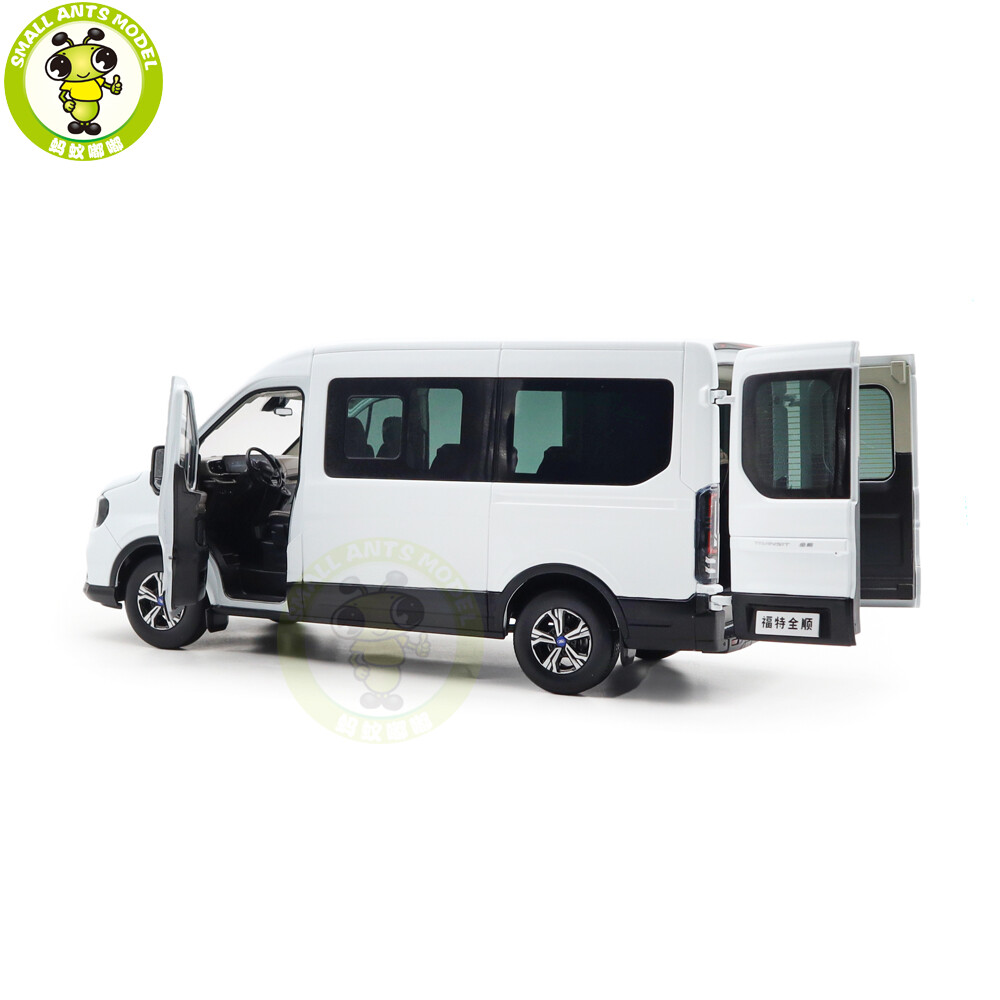 1/18 Ford Transit V348 T8 Van Cargo MPV White Diecast Model Car