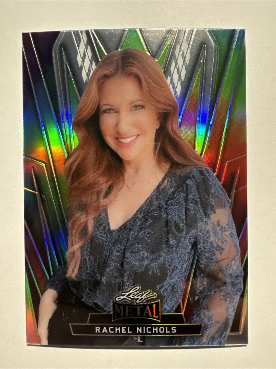 2024 Leaf Metal Women of Sport Sportscaster Rachel Nichols Rainbow