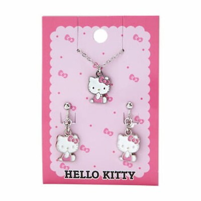 Sanrio Hello Kitty Halskette & Ohrringe Set Sanrio Fashionable Goods Forever