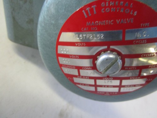 ITT GENERAL CONTROLS K15TF2152 MAGNETIC VALVE - USED - FREE SHIPPING - Picture 2 of 7