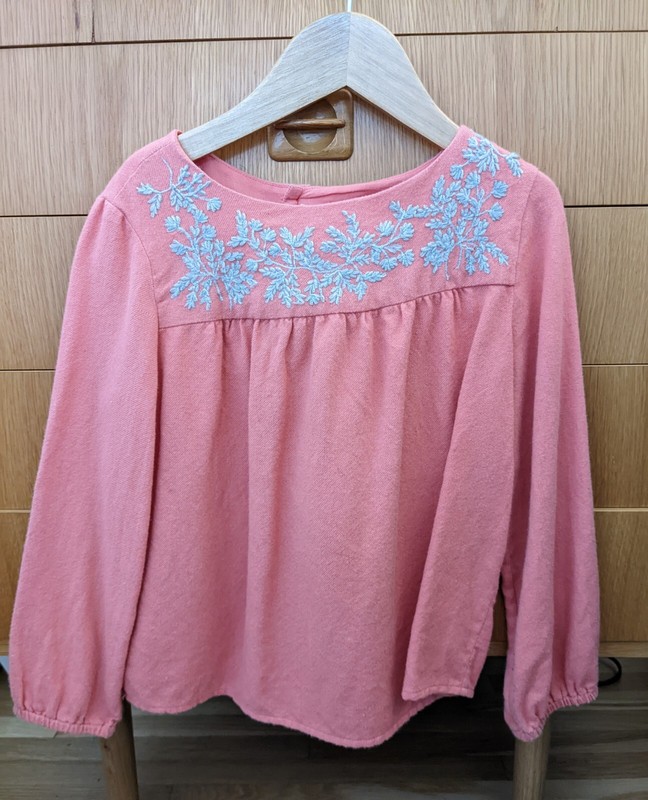 Bonpoint Embroidered Blouse - Size 6