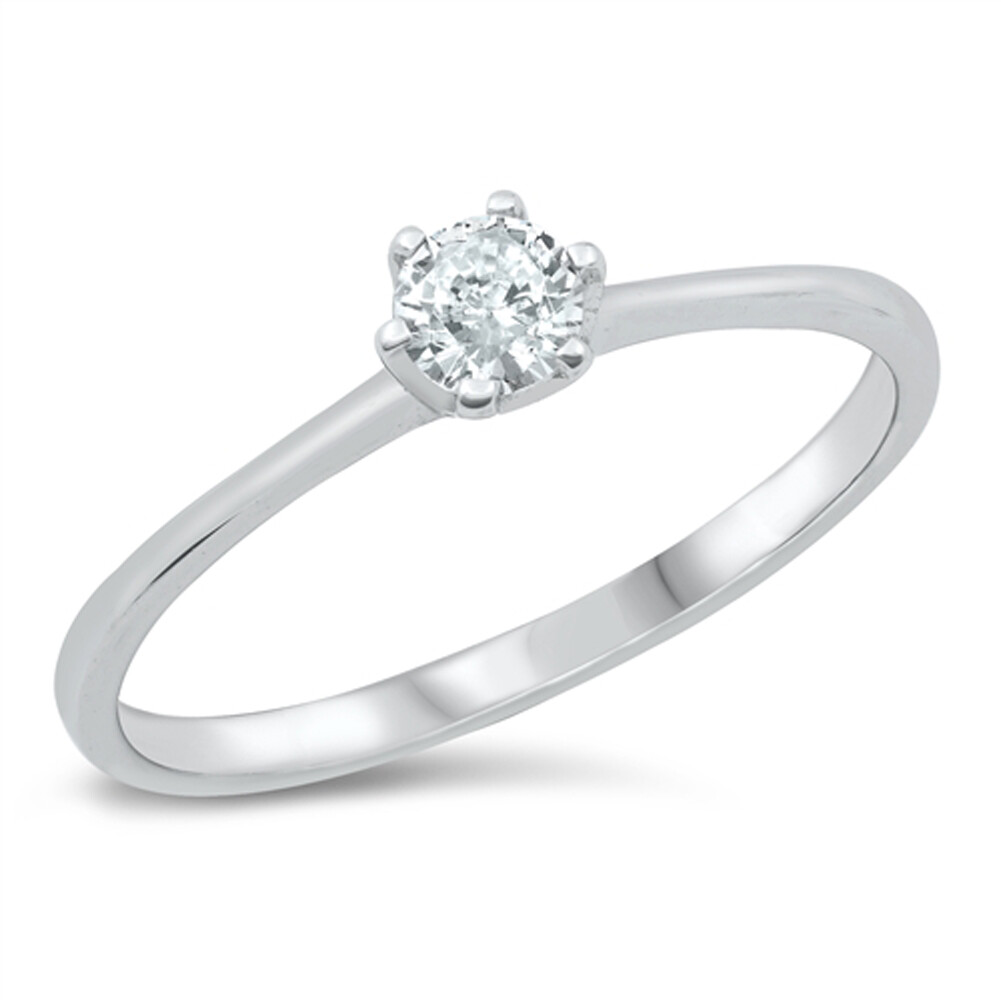 White CZ Minimalist Promise Love Ring New .925 Sterling White CZ Minimalist Promise Love Ring New .925 Sterling