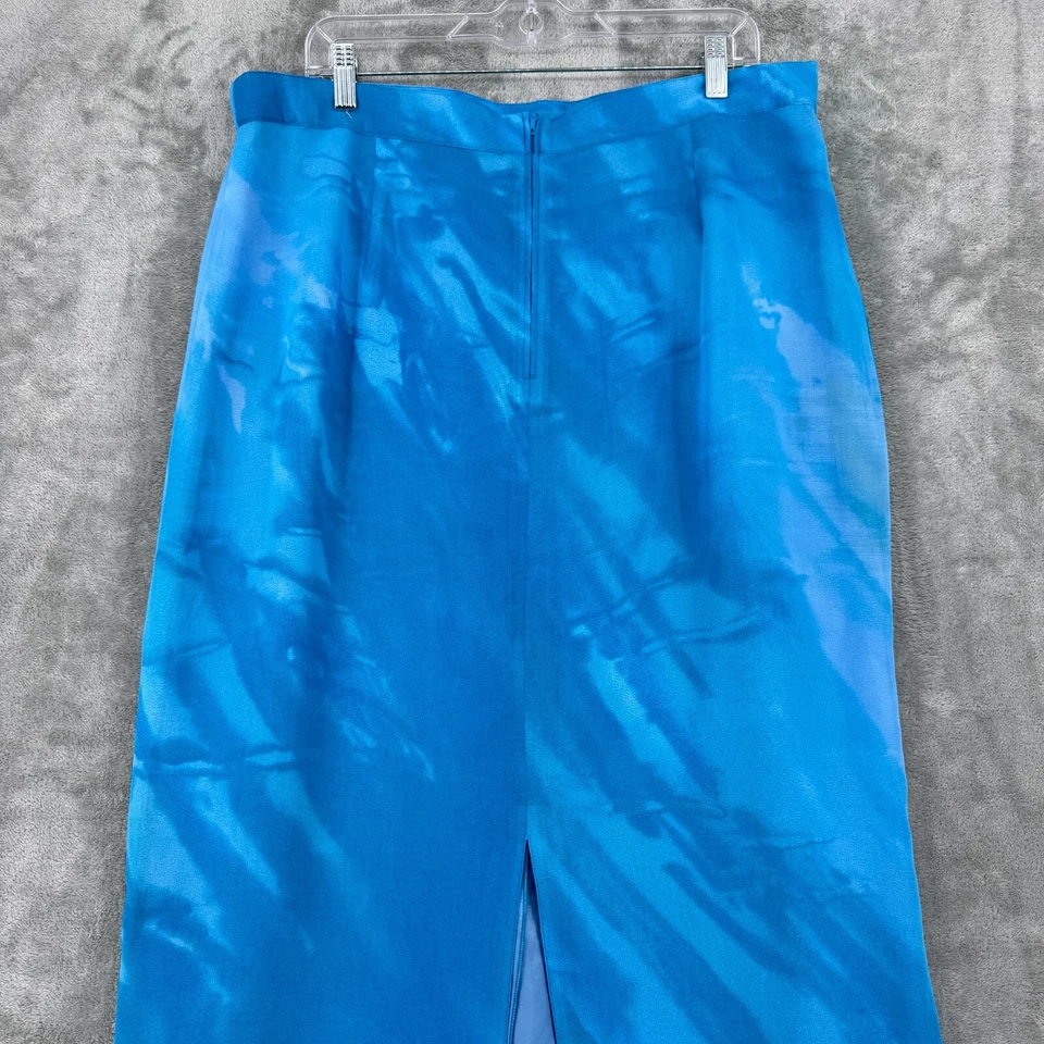 Falda Gerry Weber Mujer 18 Acuarela Artística Bohemia Maxi Patada Recta Hendidura Foto 4 de 4