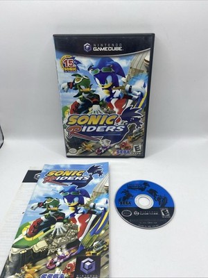 Sonic Riders (Nintendo GameCube, 2006) CIB, Game Case & Manual Tested & Works